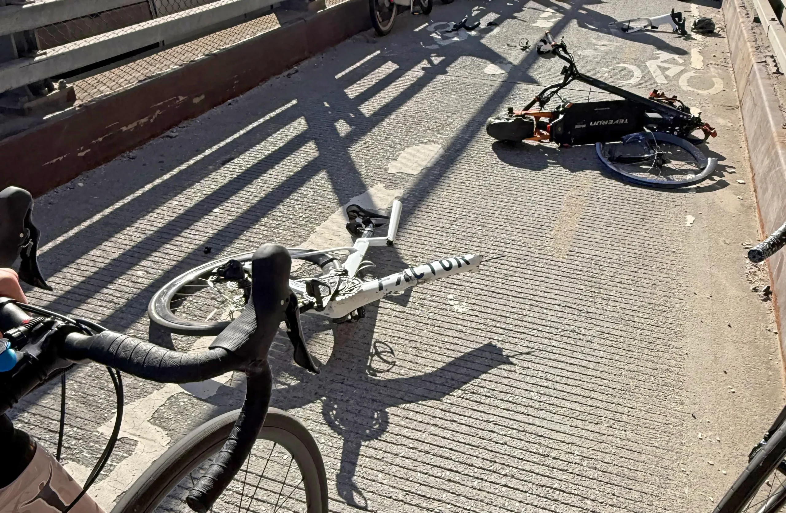 A view of the Queensboro Bridge, highlighting its cycling and pedestrian infrastructure.