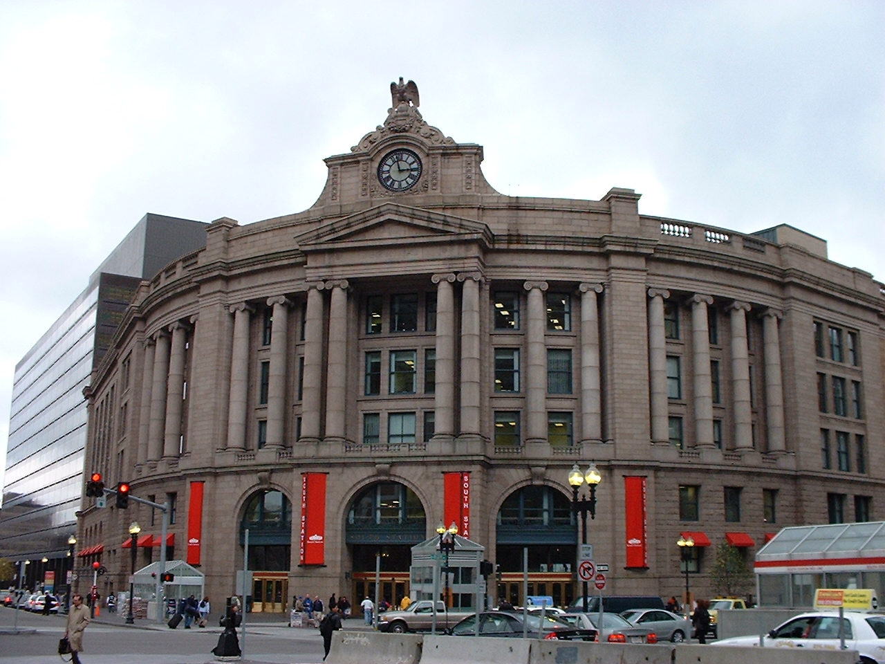 South Station in Boston, Massachusetts, a major transport hub.