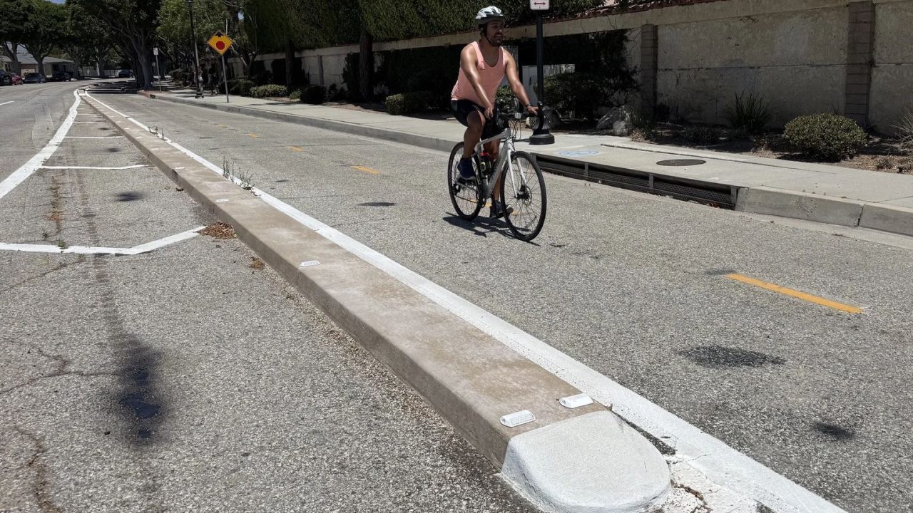 Culver City Enhances Elenda Street Bikeway with Concrete Protection