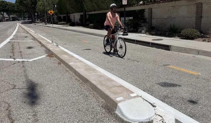 Culver City Enhances Elenda Street Bikeway with Concrete Protection