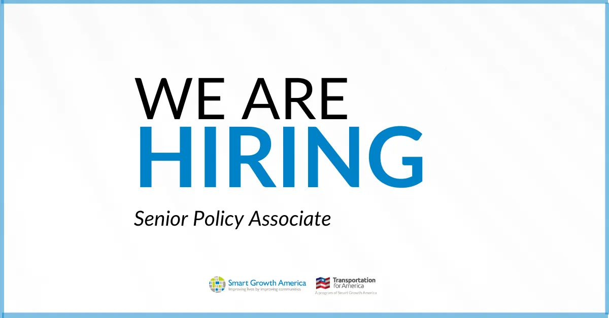 Transportation for America Seeks Senior Policy Associate to Shape Future of Transport