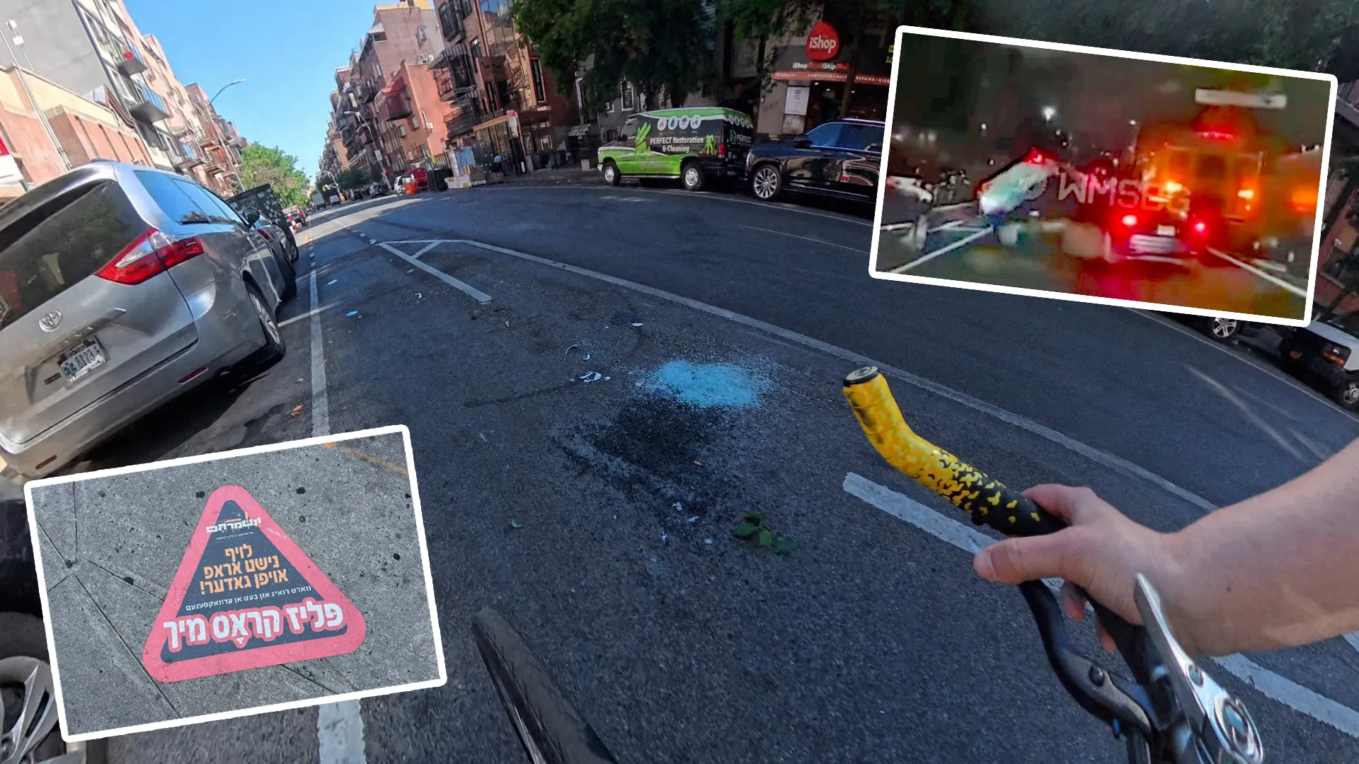 A street view of Bedford Avenue in Williamsburg, Brooklyn, showing traffic and potentially evidence of past or present bike lanes.