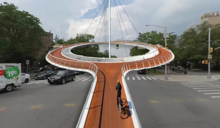 Brooklyn Teenager Proposes Elevated Green Cycleway for Ocean Parkway